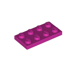 레고 부품 플레이트 자홍색 Magenta Plate 2 x 4 6037658