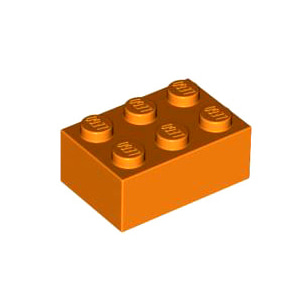 레고 부품 브릭 블럭 오렌지색 Orange Brick 2 x 3 4153826