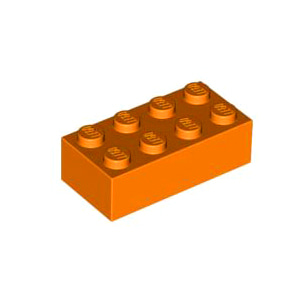 [USED사용감있음]레고 부품 브릭 블럭 오렌지색 Orange Brick 2 x 4 4153827