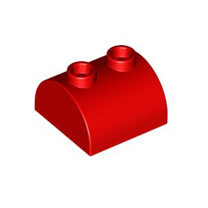 레고 부품 변형 브릭 빨간색 Red Brick, Modified 2 x 2 Curved Top with 2 Top Studs 4521852