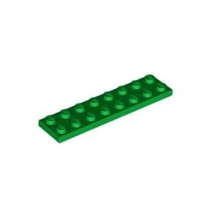 레고 부품 플레이트 녹색 Green Plate 2 x 8 303428