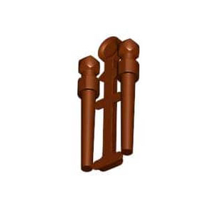 레고 부품 해리포터 마법 지팡이 1쌍 적갈색 Reddish Brown Minifigure, Utensil Wand, 2 on Sprue 6270028