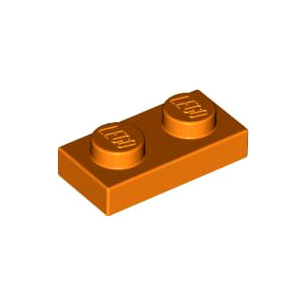 레고 부품 플레이트 오렌지색 Orange Plate 1 x 2 4177932