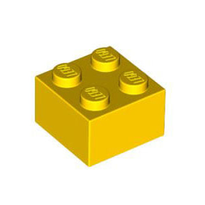 레고 부품 브릭 블럭 노란색 Yellow Brick  2 x 2 300324