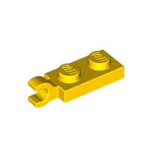 레고 부품 변형 플레이트 노란색 Yellow Plate, Modified 1 x 2 with Clip Horizontal on End 4535740