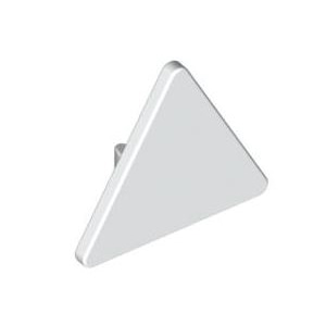 레고 부품 삼각 모양 표지판 흰색 White Road Sign 2 x 2 Triangle with Clip 4190516