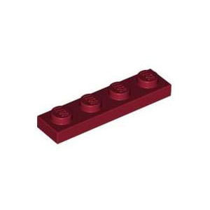 레고 부품 플레이트 다크 레드 Dark Red Plate 1 x 4 4539061