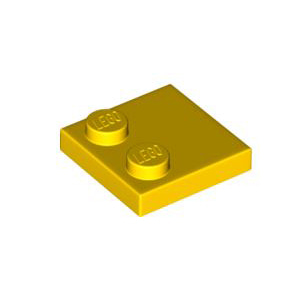 레고 부품 변형 타일 노란색 Yellow Tile, Modified 2 x 2 with Studs on Edge 6224666