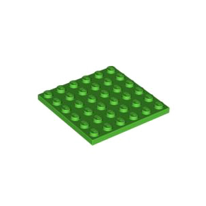 레고 부품 플레이트 밝은 녹색 Bright Green Plate 6 x 6 6004650