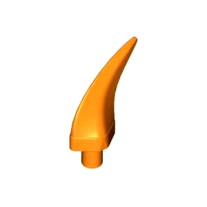 레고 부품 뿔 갈고리 모양 오렌지색 Orange Barb / Claw / Horn - Large 6133035
