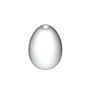 레고 부품 계란 알 흰색 White Egg with Hole on Top 6143595