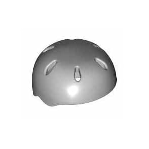 레고 부품 스포츠 헬멧 밝은 회색 Light Bluish Gray Minifigure, Headgear Helmet Sports with Vent Holes 4198316