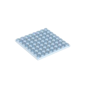 레고 부품 플레이트 투명 미디엄 블루 Trans-Medium Blue Plate 8 x 8 4226439