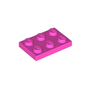레고 부품 플레이트 다크 핑크 Dark Pink Plate 2 x 3 6060801