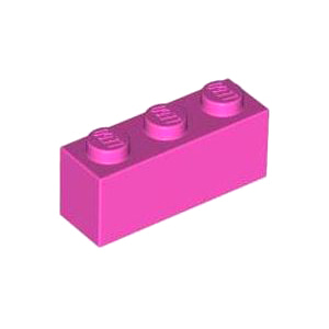 레고 부품 브릭 블럭 다크 핑크 Dark Pink Brick 1 x 3 4618655