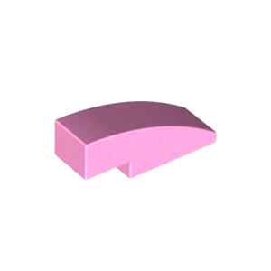 레고 부품 커브 경사 슬로프 밝은 핑크 Bright Pink Slope, Curved 3 x 1 6133062