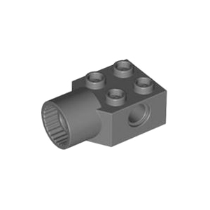 레고 부품 테크닉 진회색 Dark Bluish Gray Technic, Brick Modified 2 x 2 with Pin Hole, Rotation Joint Socket 4225973