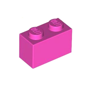 레고 부품 브릭 블럭 다크 핑크 Dark Pink Brick 1 x 2 4621545