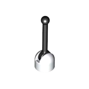 [USED변색있음]레고 부품 레버 흰색 White Lever Small Base with Black Lever 73737