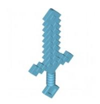 레고 부품 무기 칼 마인크래프트 다이아몬드 미디엄 하늘색 Medium Azure Minifigure, Weapon Sword Pixelated (Minecraft) 6093623