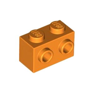 레고 부품 변형 브릭 오렌지색 Orange Brick, Modified 1 x 2 with Studs on 1 Side 6223454