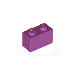 레고 부품 브릭 블럭 미디엄 라벤더 Medium Lavender Brick 1 x 2 4623598