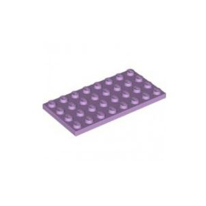 레고 부품 플레이트 라벤더 Lavender Plate 4 x 8 6204114