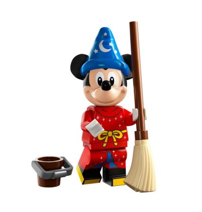 레고 피규어 100주년 디즈니 3탄 마법사의 제자 미키마우스 coldis100 Sorcerer&#039;s Apprentice Mickey, Disney 100 71038 (Complete Set with Stand and Accessories)[포장윗면살짝개봉]