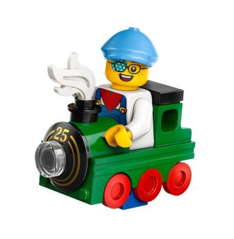 레고 피규어 미니피겨25탄 기차 어린이 col25 Train Kid, Series 25 71045 (Complete Set with Stand and Accessories)