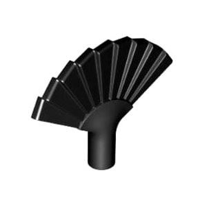 레고 부품 부채 검정색 Black Minifigure, Utensil Hand Fan